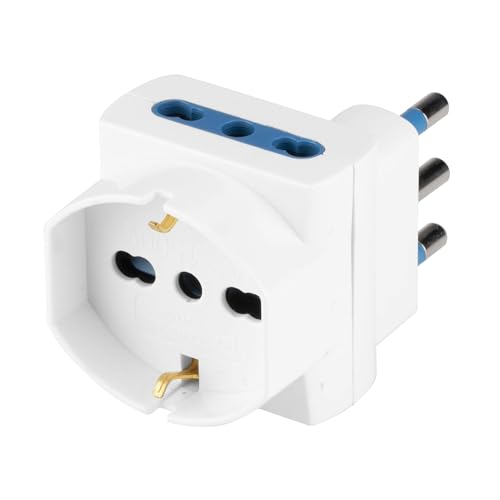Adaptador POLY POOL PP2368S (Schuko - Preto) POLY POOL - Fios e cabos elétricos - schuko, preto