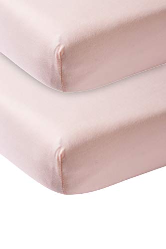 Lençol de Berço MEYCO BABY Uni (Algodão - Rosa) b-boo baby & lifestyle GmbH - Roupa de cama e cama - algodão, ajustável, transpirável, absorvente