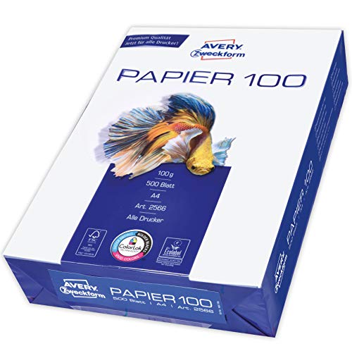 Papel para impressão AVERY ZINK Bright White Inkjet Paper AVERY Zweckform - Papel de impressora e copiadora - 100 g/m², branco, inkjet