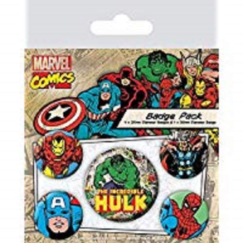 Autocolantes Decorativos PYRAMID INTERNATIONAL Hulk (Multicor) Pyramid International - Botões de alfinete - multicor, vinil rígido, fácil aplicação