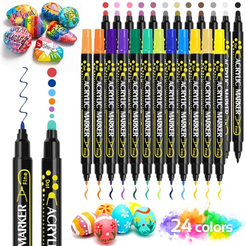 Conjunto 24 Canetas de Giz de Cor LUZOON LUZOON - Instrumentos de escrita e desenho - conjunto, canetas, giz, cor, luzoon, cores vivas