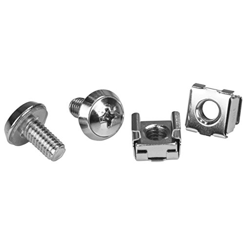 Conjunto de porcas e parafusos M6+Gaiola 200 peças STARTECH - Acessórios de computador - porcas, parafusos, m6, gaiola, 200 peças