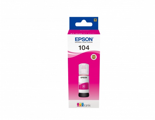 Tinteiro EPSON 104 EcoTank Magenta (C13T00P440) Epson - Recargas de cartuchos de tinta e toner - magenta, Ecotank, 11 ml