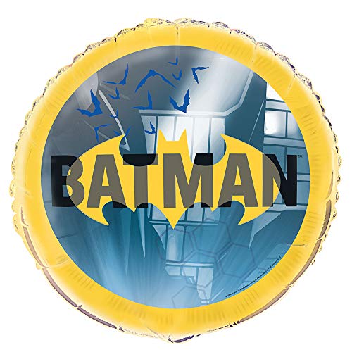 Bola de Foi UNIQUE Batman (Azul - 45 x 45 cm) Unique Party - Balões - Batman, azul, 45x45 cm