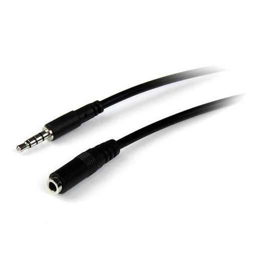 Cabo de Áudio STARTECH (Jack 3.5mm - 2 m - Preto) STARTECH.COM - Fios e cabos elétricos - jack 3.5mm, 2m, preto