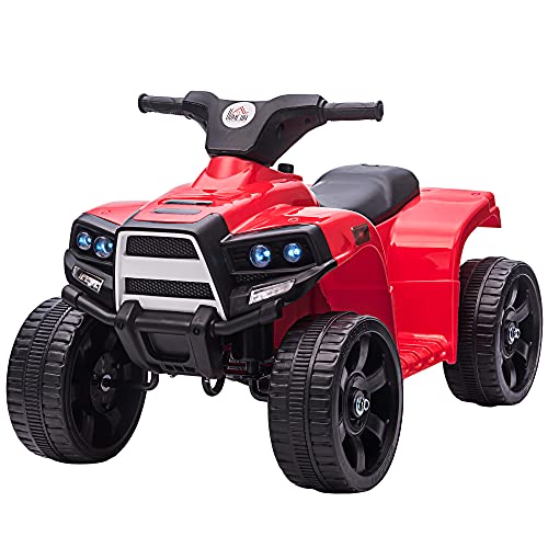 Mota Elétrica HOMCOM Vermelho (Idade Mínima: 18 meses - Até: 36 meses) HOMCOM - Brinquedos - 18 meses, 36 meses, 4 rodas, polipropileno, bateria incluída