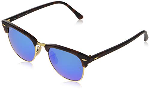 Óculos de sol para Homem RAYBAN Clubmaster Preto e Prateado Ray-Ban - Óculos de sol - clubmaster, preto, prateado, lente de espelho