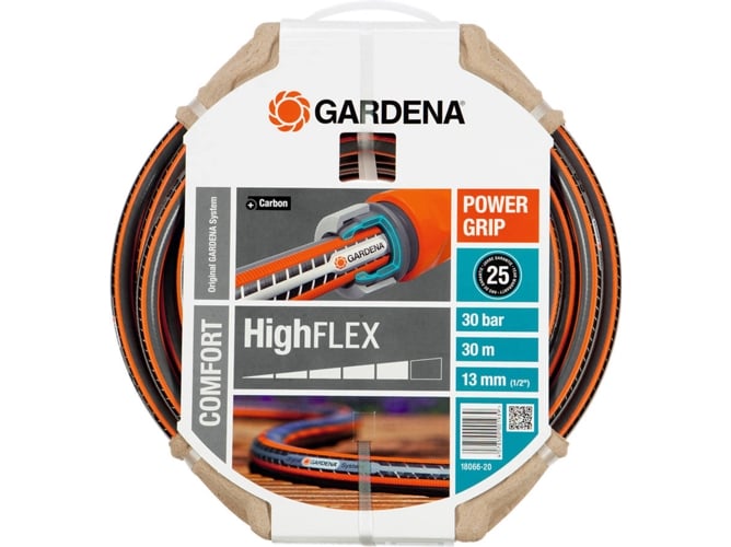 Mangueira GARDENA 18066-20 (30m - Preto) Gardena - Mangueiras de jardim - 30m, preto, pvc