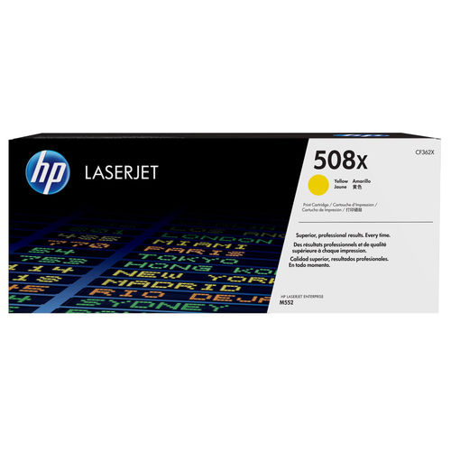 Toner XEROX CF362X 508X Cores (50K) - 006R03622 HP - Cartuchos de toner e jato de tinta - laser, 9500 páginas, amarelo, hp color laserjet