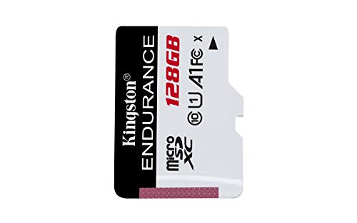 Cartão de Memória MicroSD KINGSTON TECHNOLOGY High Endurance (128 GB - 100 MB/s) + Adaptador Kingston - Cartões de memória flash - 128 GB, microsd, 100 MB/s, uhs-i