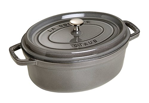 Caçarola Oval STAB Gourmet (Alumínio Forjado - Preto) STAUB - Fornos holandeses - alumínio forjado, preto, oval