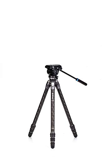 Tripé Benro TTOR24CLVS4PRO | Preto (Acessório Imagem e Som) Benro - Peças e acessórios para câmeras - tripé, 170 cm, fibra de carbono, 20 kg