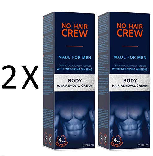 Creme de depilação masculino premium 2 x 200 ml NO HAIR CREW NO HAIR CREW - Depilatórios - creme, depilação, masculino, premium, 200ml