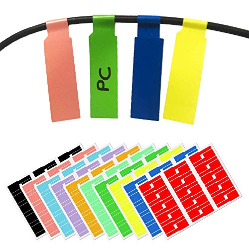 Etiquetas para Cabos 3M 10 Cores (A4 - 300 Unidades) TownStix - Marcadores de identificação de fios e cabos - etiquetas, cabos, 3m, cores, a4, unidades