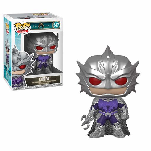 Funko Pop! Heroes: Aquaman-Orm 550 (Vídeo) Funko - Bonecos de ação e brinquedo - funko pop, aquaman, orm, vídeo, vinil, multicolora