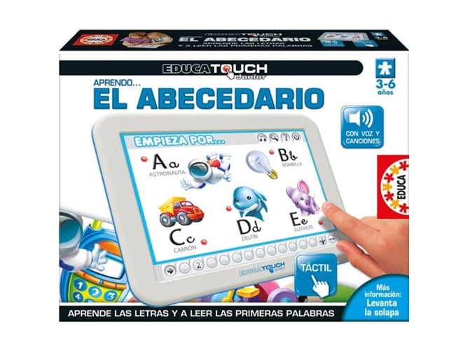 Jogo Didático EDUCA BORRAS Abecedário Junior Educa Borrás - Computadores - alfabeto, leitura, voz, 4 modos