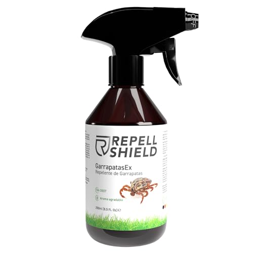 Repellente de Insetos REPEL SHIELD Spray (250 ml) Vivere GmbH - Repelente de insetos para a pele - repelente, 250 ml, mosquitos, carrapatos