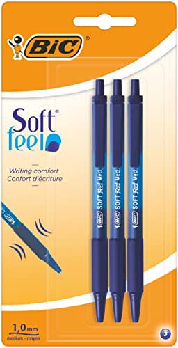 Esferográfica BIC Soft Feel Clic Grip B (Laranja) BIC - Canetas - borracha, recarregável, traço 0,32mm