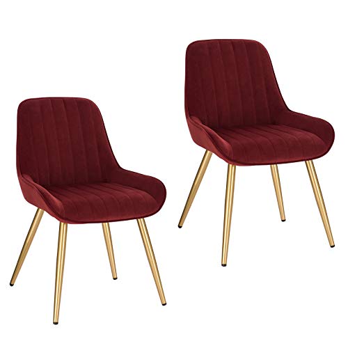 Conjunto de 2 Cadeiras de Refeição LESTARAIN (Castanho - Poliéster - 88x42x44 cm) Lestarain - Cozinha & sala de jantar - castanho, poliéster, 88x42x44 cm