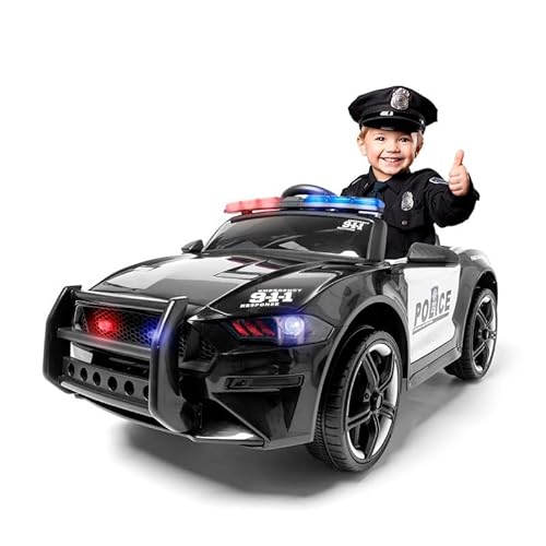 Carro Elétrico ATAA Polícia com Luzes e Sons ATAA CARS - Brinquedos - carro elétrico, 12V, luzes, sons, sirene, megafone