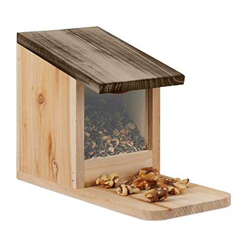 Comedouro para Porquinhos da Índia Relaxdays | Castanho Relaxdays - Alimentadores de esquilos - porquinhos, castanho