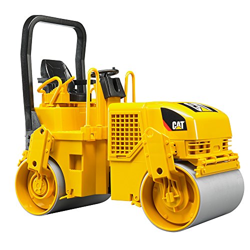 Brinquedo sobre Rodas BRUDER Caterpillar Roll Compactor Bruder - Caminhões de brinquedo & veículos de construção - tração na frente, capô abre-se, cabine aberta, escotilha