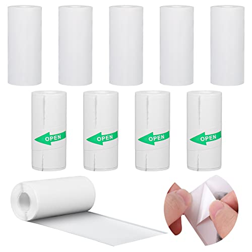 GuKKK 10 Rolls Thermal Paper Tape (57x25mm) GuKKK - Rolo de papel para recibos e máquinas de adição - thermal paper, 57x25mm, impressão directa