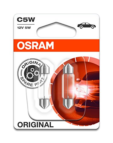 Lâmpada de faróis OSRAM SV8.5-9 (12 V - 5 W) Osram - Iluminação de veículo a motor - lâmpada faróis, osram sv8.5-9, 12 v, 5 W, c5w