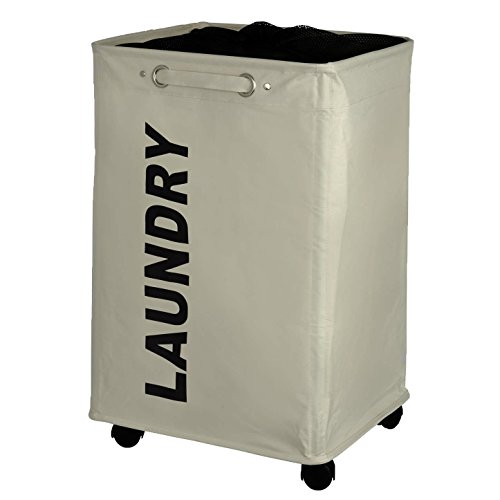 Cesto de Roupa Quadrado 79 L Bege WENKO Wenko - Aparelhos de lavanderia - 79 litros, bege, design quadrado