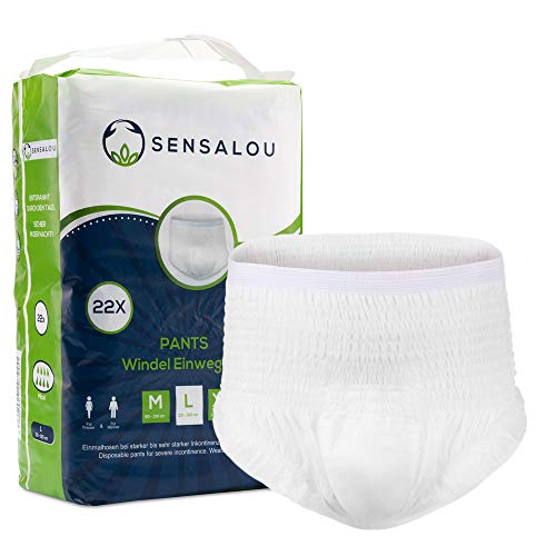 Fraldas Desperdiçáveis para Adultos Branco (Tam: M) Sensalou - Acessórios para incontinência - desperdicia, adulto, branco, tamanho m