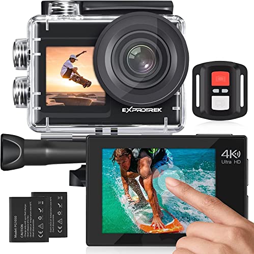 Action Cam EXPROTREK Touch (4K - 16 MP - Wi-Fi e Bluetooth) Exprotrek - Câmeras - 4k, 16 MP, wi-fi, bluetooth, resistente à água