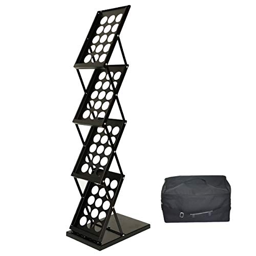 Expositor de Folhetos 3M 1-Tabuleiro A4 Preto BGF - Suportes para revistas - a4, preto, metal, 42x27x125cm