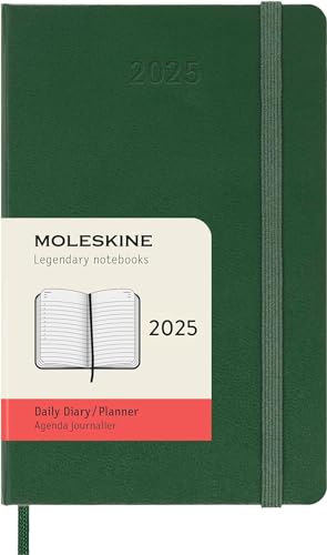 Agenda Semanal 12 Meses 2024-2025 Moleskine Daily Planner Bolso Verde Moleskine - Calendários, organizadores e planejadores - agenda semanal, moleskine, daily planner, bolso verde