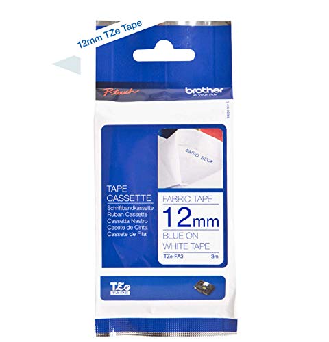 Cassete de Fita de Etiquetar BROTHER TZE-FA3 Preto Brother - Fitas de etiquetas e recargas - fita de etiquetar, preto