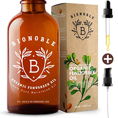 Óleo Corporal BIONOBLE Óleo de Fenogreco Orgânico 100% (50 ml) BIONOBLE - Cuidados com a pele - óleo corporal, fenogreco, orgânico, 50 ml