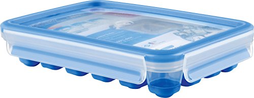 Caixa de Gelo EMSA (Azul - Aço Inoxidável) Emsa - Formas de gelo - capacidade 24 cm, tampa hermética, fácil de limpar, resistente à água