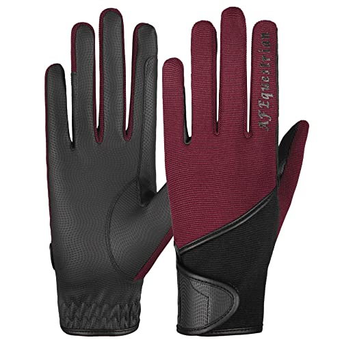 Luvas Unisexo AFE Equitação Sintéticos Preto para Equitação (Tam: 7.5) Hawkmerchandise - Roupa - sintéticos, algodão, preto, poliéster