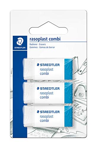 Blister com 3 borrachas STAEDTLER (Multicor) Staedtler - Borrachas - 3 borrachas, multicor, precisão, sem rasto