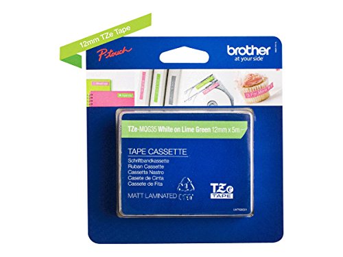 Cassete de Fita de Etiquetar BROTHER TZE-MQG35 Preto sobre Branco Brother - Fitas de etiquetas e recargas - preto sobre branco, transferência térmica, tze-mqg35