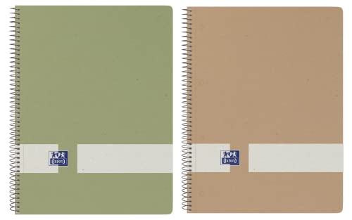 Caderno OXFORD Nature (A4 - Quadriculado - 21.6x29.7cm) Hamelin Brands - Cadernos e bloco de notas - a4, quadriculado, 21.6x29.7cm
