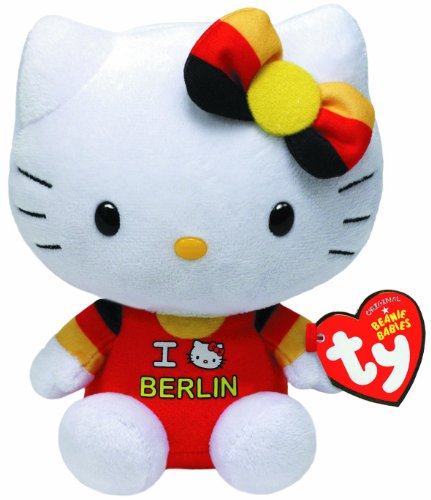 Peluche CICCIOPERA Berlin (Idade Mínima Recomendada: 3 anos) Ty - Brinquedos - 30 cm, felpa macia, olhos azuis, nariz rosa