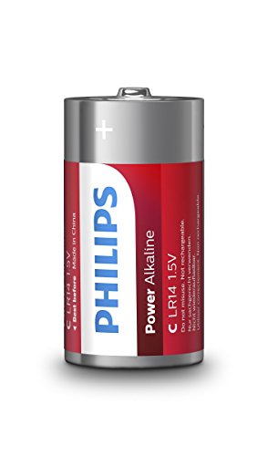 Pilhas PHILIPS 4053138 (2 unidades - Pila) Philips - Baterias de uso geral - alcalino, lr14, 1,5v, 2 unidades