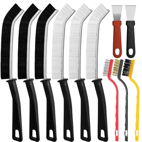 Conjunto 11 Pcs Escova Limpeza de Fendas Zeuwets - Escovas de limpeza - conjunto, 11 pcs, escova limpeza fendas, chaminés, fogões, lavatórios