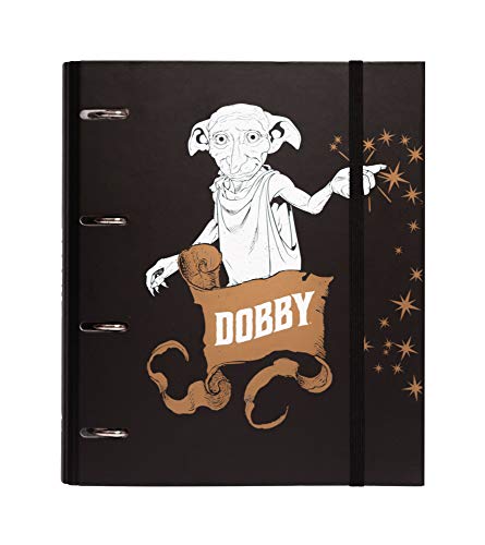 Dossier HARRY POTTER Dobby (Multicor - Polipropileno) ERIK - Pastas Organizadoras - Harry Potter, dobby, 4 anilhas, 32 x 26 cm