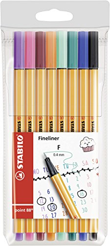 Caneta de Feltro STAEDTLER Point 88 (Multicor) Stabilo - Marcadores - caneta, feltro, staedtler point 88, multicor