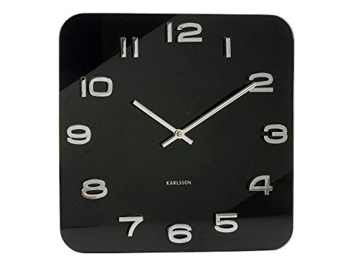 Relógio de Parede VINTAGE KARLSSON 1000-0001 (Preto) Karlsson - Relógios de parede - preto, metal, temporizador, 20x3x18 cm