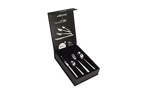 Conjunto 24 Talheres ARCOS Tuscany (Material: Aço) Arcos - Jogos de talheres - aço, 24 talheres, tuscany