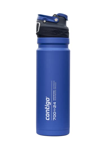 Garrafa Térmica Contigo Free Flow | Preto Contigo - Porta-alimentos e bebidas - térmica, preto, free flow