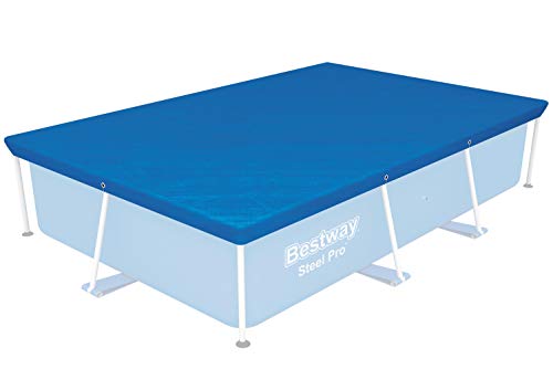 Capa de Proteção para Piscina BESTWAY Flowclear Azul (259 x 170 x 61cm) Bestway - Coberturas de piscina e panos de chão - piscina retangular, vinil resistente, 0,18 mm espessura