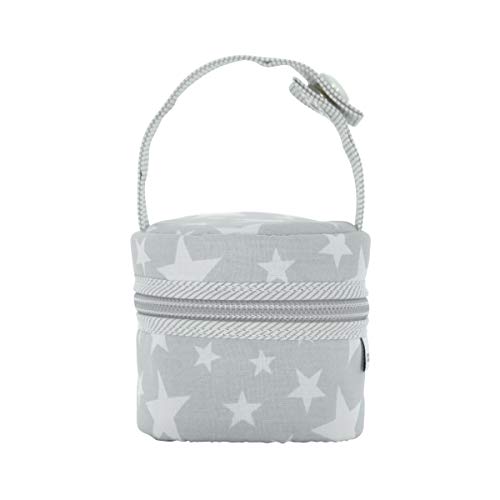 Porta Chupeta CAMBRASS 2 em 1 Star Cinzento (8,5 x 8,5 x 11 cm) Cambrass - Clipes e suportes para chupetas - 2 em 1, cinzento, 8.5 x 8.5 x 11 cm